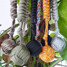 1pc Outdoor Protection Keychain With Steel Ball Bearing, Self-Defense, Emergency Survival, Car Escape Tool Keychain