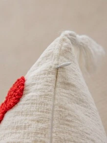 1入鄉村風格裝飾枕套（不含枕頭），絨面貼布工藝，水果和花圈圖案，適用於客廳沙發和臥室，四季皆宜 - 彩色 - 查看 8