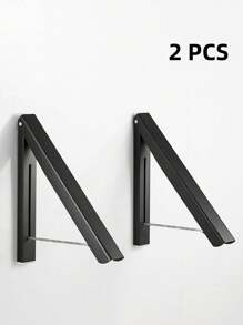 1pc/2pcs Black Triangle Shaped Invisible Clothes Hanger - Black - View 10