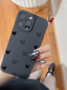 1 个心形防摔防滑手机壳，适用于 、Honor、Redmi、Galaxy、Pixel 防水防震防刮 - 黑色 - 查看 6