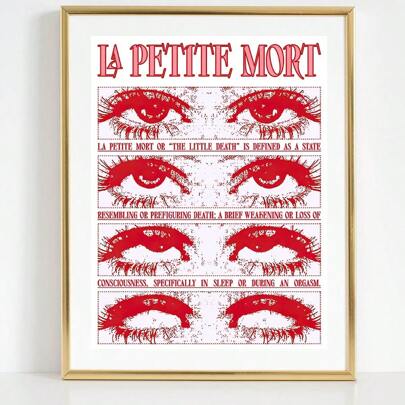 1pc/Set Abstract Red Eye Expression Poster, Retro Canvas Wall Art Painting,Perfect For Bedroom,Living Room & Office Decorations,No Frames Include Gifts Birthday Graduation