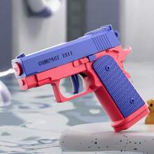 1 pieza Pistola de agua de verano para niños M1911 sin electricidad, pistola de alta presión totalmente automática, juguete de playa para niños y niñas