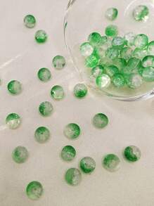 50pcs Two-Color Glass Beads, Round Loose Spacer Beads For DIY Bracelet, Necklace Or Earring Making, Ideal As Gift For Friends Or Mom - Two-color Popping Beads - View 21