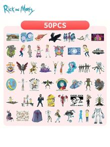 WB Officially Licensed 50PCS Vinyl Unique Sticker Waterproof UV Scratch Resistant Great For Mom Dad Grand Mother Father Teacher Sister Brother Boy Girl Friend Funny Valentine'S Day Gifts - Multicolor - View 4