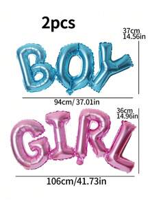 2 pezzi/set Palloncini per festa di rivelazione del sesso del bambino, decorazioni per festa di nascità per nascita di bambino o bambina, decorazioni e regali per festa in famiglia