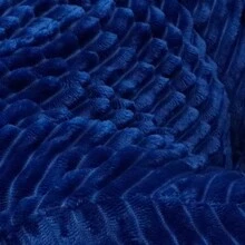 1 PIEZA (Sin relleno) Funda de silla de peluche con rayas, funda de silla de puf gruesa, funda de sofá puff floja para cama - Azul marino - Ver 7