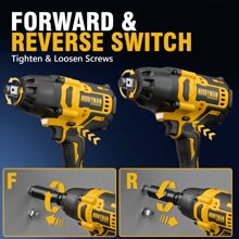 Alloyman 1/2 Inch Impact Wrench Cordless, Max Torque 555 Ft-Lbs Battery Impact Wrench 20V Brushless Motor 2000 RPM, With 6 Sockets, 3 Extension Bars, 4.0 AH Li-Ion Battery And 1 Hour Fast Charge Tools
