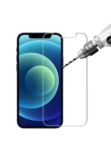 4 件装高清钢化玻璃屏幕保护膜，适用于 、强化钢化玻璃保护、设备友好、超耐用、超坚韧玻璃、增强清晰度防眩光膜、电镀高清防爆防指纹防油、高铝玻璃无边超薄保护膜、光滑保护膜 - 防碎硬包装