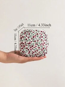 1 件印花花卉迷你包卫生包月经包垫包卫生包卫生巾包餐巾包女孩卫生棉条收纳包女士化妆包零钱包化妆包卫生棉条收纳包内衣卫生棉条月经杯可重复使用防水旅行大学宿舍家居浴室返校用品化妆包学校用品旅行必需品化妆包节日必需品化妆包化妆袋化妆品收纳袋节日冬季化妆品收纳袋化妆品收纳 - 彩色 - 查看 9