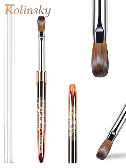 科林斯基椭圆形美甲笔，适用于亚克力指甲，专业美甲延长工具，美甲拉线笔，适合家庭DIY美甲沙龙使用