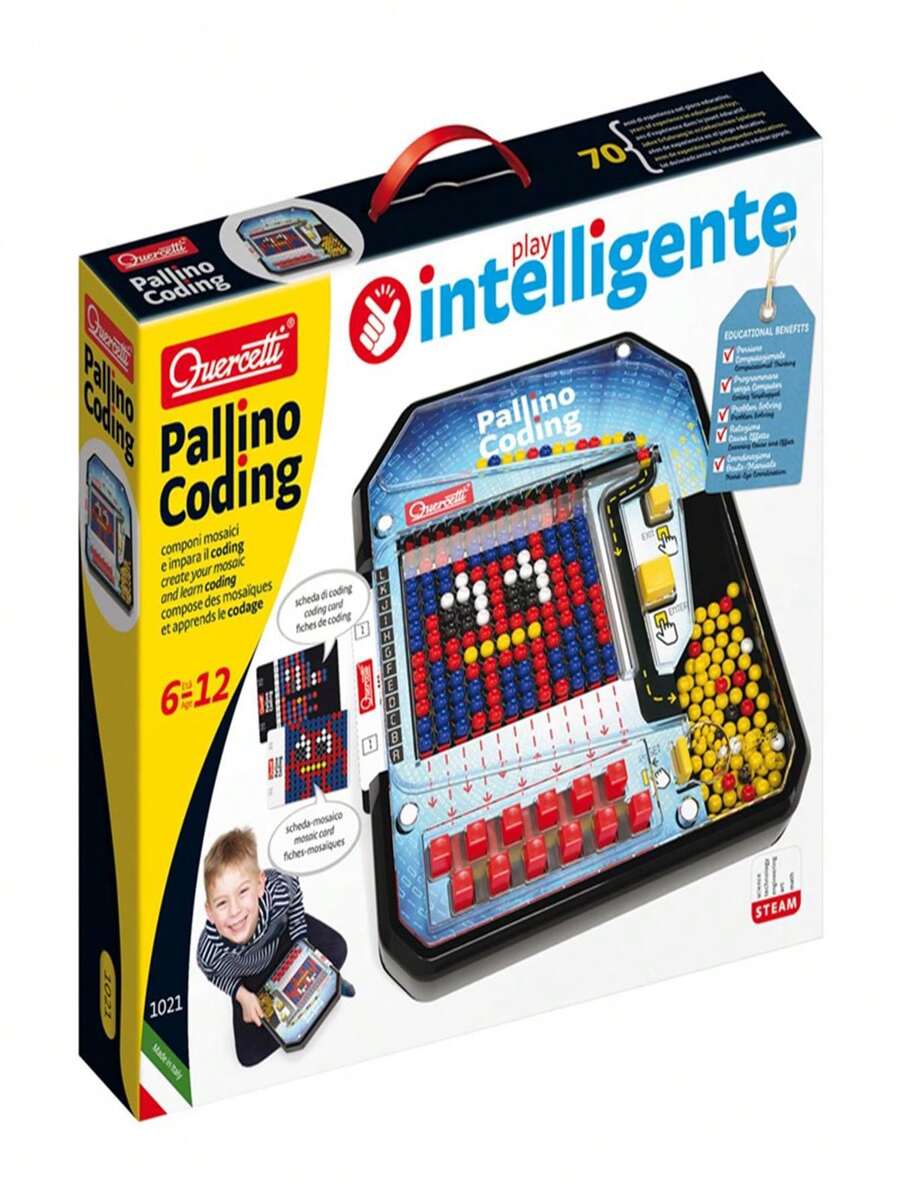 Quercetti Set de pizarras magnéticas 120 pzas Combi ABC 123