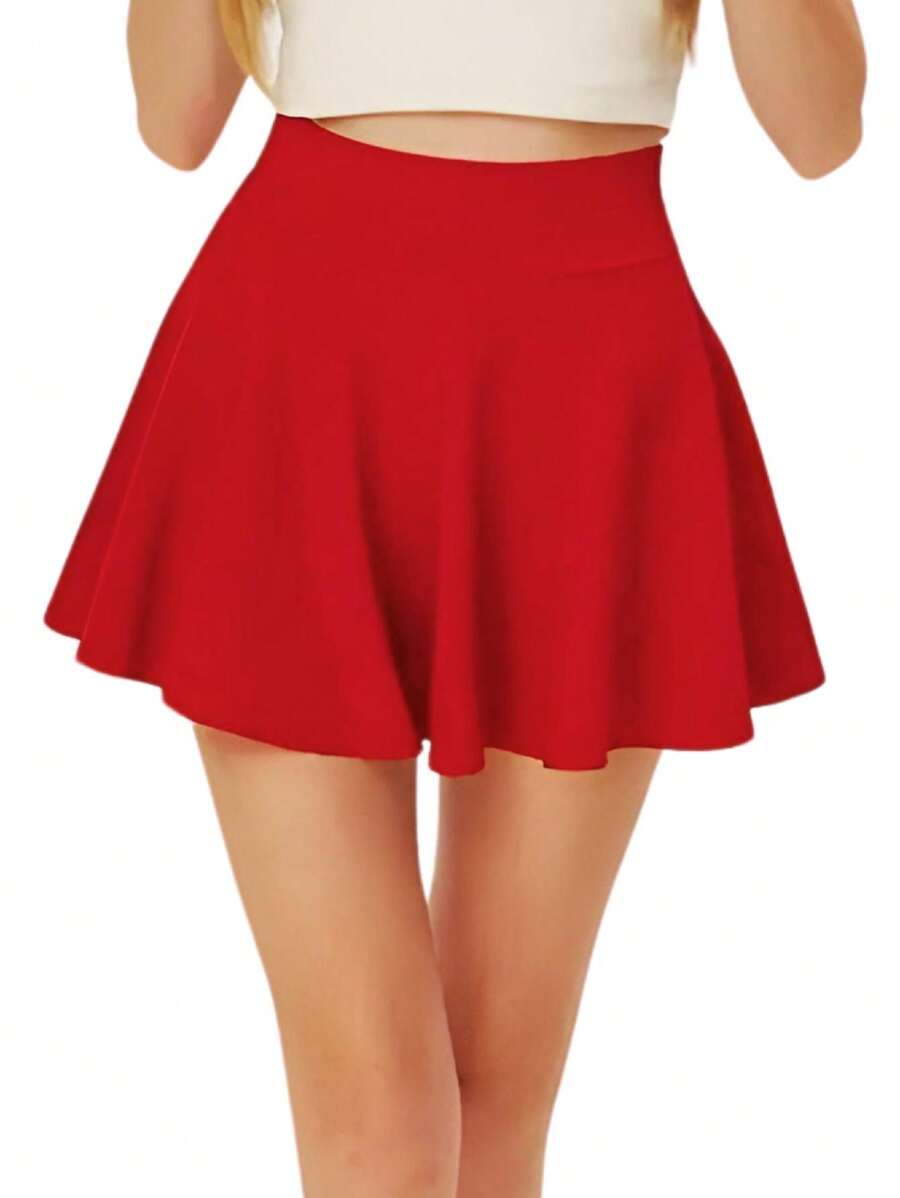 Women Sports Skirts & Skorts - Maroon - View 1