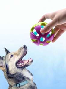 BOLA GUIZO Brinquedo de Plástico para Cachorro Gato Pet Bolinha Interativa 7cm