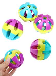 BOLA GUIZO Brinquedo de Plástico para Cachorro Gato Pet Bolinha Interativa 7cm