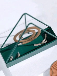 1/2 PCS Mosquito Coil Holder Triangle Iron Mosquito Coil Tray Plastic Socket Gray Creative Home Hanging Aromatherapy Stove Mosquito Coil Box - Square - View 7