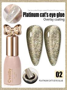 1 瓶 10 毫升猫眼凝胶指甲油，闪亮亮丽，百搭时尚，适用于美甲沙龙、美甲、DIY 沙龙、女士礼物 - 彩色 - 查看 8