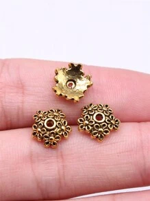 30pcs 11x11x4mm(0.43x0.43x0.16inch) Flower Bead Caps For DIY Jewelry Making - Receptacle - View 10
