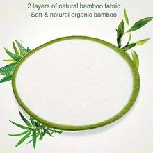 Juego de 5 almohadillas reutilizables para quitar maquillaje, almohadillas para limpieza facial - Multicolor - Ver 3