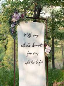Artificial Flower Swag Set Of 2 For Wedding Welcome Sign Floral Decoration And Wedding Signs For Ceremony Reception Table Home Decoration For Wedding Decoration, Valentine's Day Decor, Birthday Decor, Anniversary Decor, Holiday Decor, Graduation Decoration, Party Decor Spring Flowers, Spring Decorations - Purple - View 4