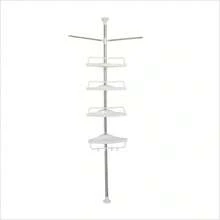 4 Layer Bath Bathroom Shower Rack Corner  Wall Shelf Pole Organizer - Multicolor - View 3