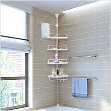 4 Layer Bath Bathroom Shower Rack Corner  Wall Shelf Pole Organizer - Multicolor - View 8