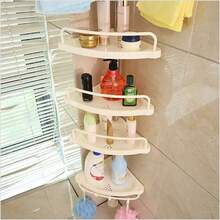4 Layer Bath Bathroom Shower Rack Corner  Wall Shelf Pole Organizer - Multicolor - View 5