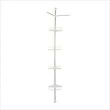 4 Layer Bath Bathroom Shower Rack Corner  Wall Shelf Pole Organizer - Multicolor - View 4