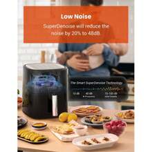 Proscenic T22 Friggitrice elettrica intelligente ad Aria, Capacità 5 Litri, Friggitrice ad Aria Senza Olio da 5 Litri, Padella Antiaderente, Compatibile con APP e Alexa, 11 Programmi preimpostati/Ricette Multiple/Timer/Preriscaldamento - T22 - Visualizzare 5