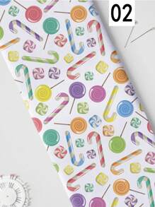Dessert Series Polyester 110gsm DIY Fabric, Lightweight And Soft Handmade Fabric For Making Tablecloth, Wall Hanging, Clothes, Bags, Dust Covers, And Pillows - Multicolor - View 4