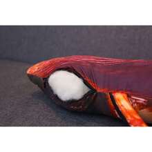 1 pieza Almohada de peluche en forma de cucaracha con dibujo animado de simulación, juguete de peluche, almohada con forma de cucaracha Xiaoqiang, muñeco de peluche, muñeco de trapo con diferentes colores en el frente y la parte posterior - Burdeos - Ver 5