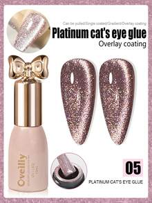 1 瓶 10 毫升猫眼凝胶指甲油，闪亮亮丽，百搭时尚，适用于美甲沙龙、美甲、DIY 沙龙、女士礼物 - 彩色 - 查看 11