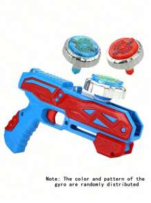 Christmas Decoration Launcher+2 Spinning Tops+Light-Up Toy+Parent-Child Interactive Toy, Best For Birthday And Festival Gifts