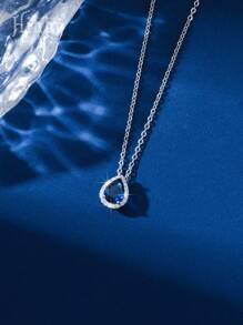 Hihho 1 Vòng Cổ Mặt Dây Chuyền Xương Đòn Đính Đá Cubic Zirconia Nhiều Màu Sắc Galaxy Moon Dành Cho Bé Gái, Với Thiết Kế Hình Giọt Nước 3D Rực Rỡ, Món Quà Trang Sức - Nhiều màu - Xem 14