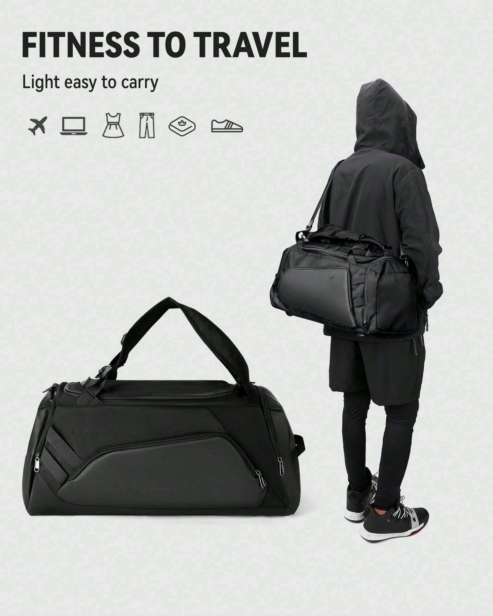 40L Large Capacity Gym Duffel Bag For Women And Men, Small For Sports ...