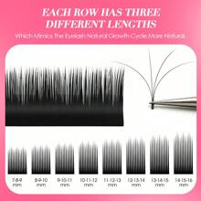 12 Rows MASSCAKU CC Curl 0.05mm 0.07mm 8-20mm&Mix Length Camellia Blooming Eyelashes Extensions Matte Black Professional One Second Automatic Flowering Single Lashes Supplies For Beauty Makeup Uselash Clusters,Eyelash Clusters,Individual Eyelashes,Lashes,Fake Lashes
