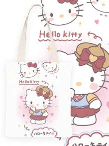 MIN ISO No use 卡通人物帆布袋雙面印刷樂譜狗狗Papudin 狗狗Kulomi帆布袋可攜式文件袋肩袋購物袋學生書包 - 美樂2 - 查看 8