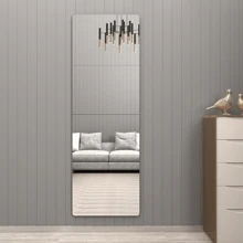 4 Gương Acrylic Tự Dính, Gương Ốp, Tấm Gương Nhựa Dẻo 20*20Cm Dán Tường, Gương Dày 2MM, Gương Nhỏ Không Khung - Nhiều màu - Xem 1