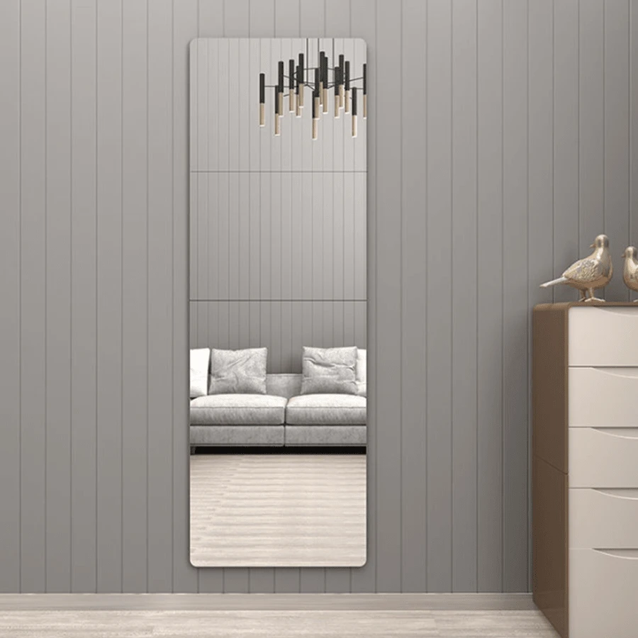 4 Gương Acrylic Tự Dính, Gương Ốp, Tấm Gương Nhựa Dẻo 20*20Cm Dán Tường, Gương Dày 2MM, Gương Nhỏ Không Khung - Nhiều màu - Xem 1