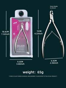 LRIS Cuticle Care Tools, Salon Popular Cuticle Nippers, Sharp, Durable, Agile, Cuticle Remover With Cuticle Pusher, Stainless Steel Professional Cuticle Nipper, Nail Care Tools (Silver, Gold)