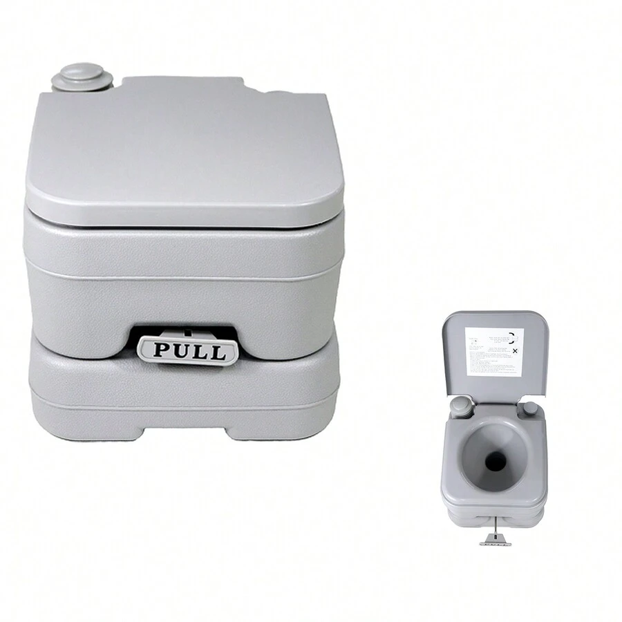 Baño Portátil Inodoro Escusado Sanitario W.c 10 Litros - Gris - Ver 1