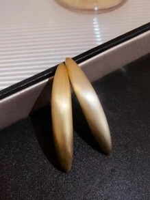 Exaggerated Minimalist Luxury Chic Elegant Long Teardrop Personalized Design Frosted Earrings, Fashionable Statement Earrings