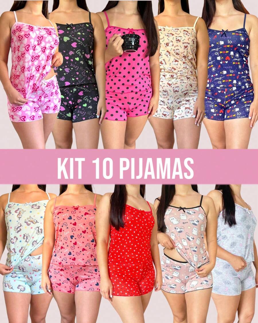 Women Pajama Sets - 彩色 - 查看 1