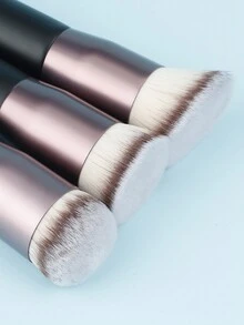 1 cọ tán kem nền, cọ trang điểm cầm tay không đường may, đầu dẹt và vát, dụng cụ trang điểm không thấm phấn, quà tặng kèm theo. - Nhiều màu - Xem 2