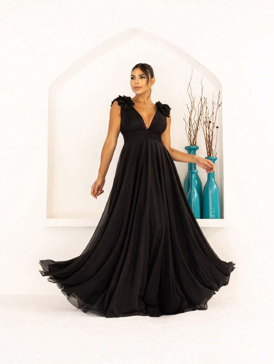 Women Dresses - 黑色 - 查看 1