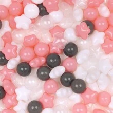 100pcs Ball Pit Balls For Toddlers, Mixed With Star, Soft And Crush Proof Plastic Toy Balls For Ball Pit, Children's Pool Water Toys, 2.15 Inch/5.5cm, Baby Playpen Accessories, Ball For Toddlers, Party Toy Balls, Water Toy Balls, Party Decoration Gifts