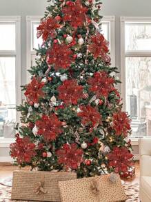 11pcs Artificial Christmas Flowers - 11pcs - View 3