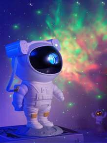 Astronauta Night Light Projetor Luminaria Lâmpada Funcional Galaxias Nebulosa Estrelas