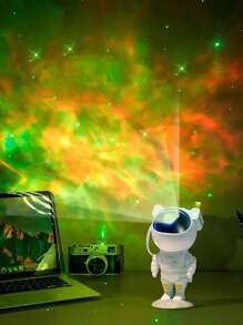 Astronauta Night Light Projetor Luminaria Lâmpada Funcional Galaxias Nebulosa Estrelas