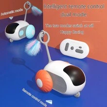 Smart Tumbler & Spin Cat Toy, Remote Control Cat Toy, Electric Cat Toy For Pet Entertainment - Multicolor - View 2