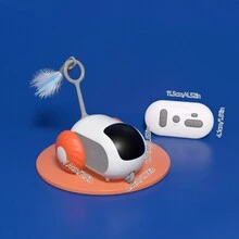 Smart Tumbler & Spin Cat Toy, Remote Control Cat Toy, Electric Cat Toy For Pet Entertainment - Multicolor - View 3